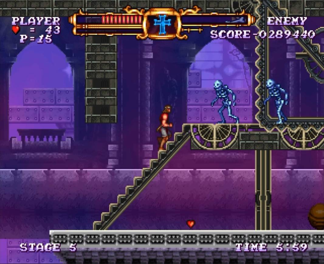 Castlevania The Adventure ReBirth - геймплей игры на Nintendo Wii